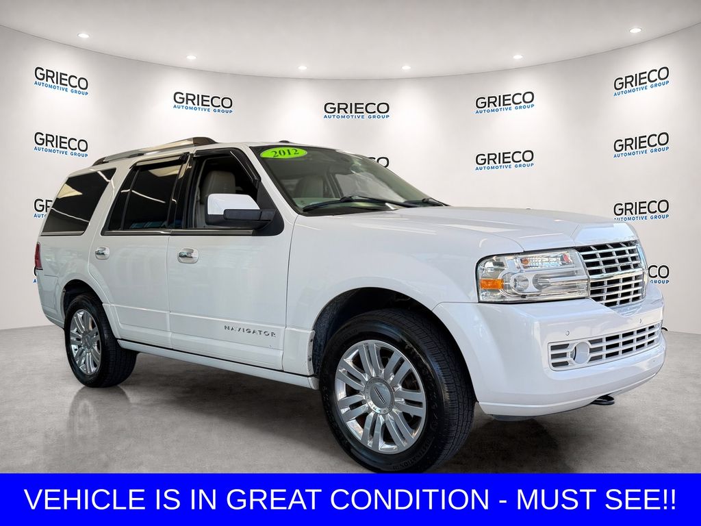 White Platinum Clearcoat Metallic 2012 Lincoln Navigator SUV / Crossover 4X2 6-Speed Automatic Overdrive