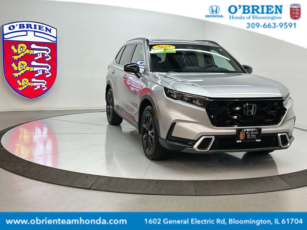 Silver 2025 Honda CR-V Hybrid Sport Touring AWD SUV / Crossover All-Wheel Drive Continuously Variable Transmission