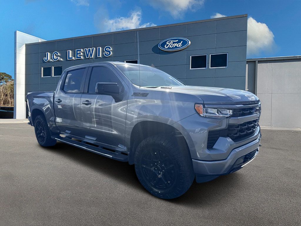 Sterling Gray Metallic 2023 Chevrolet Silverado 1500 Pickup Truck Four-Wheel Drive Automatic