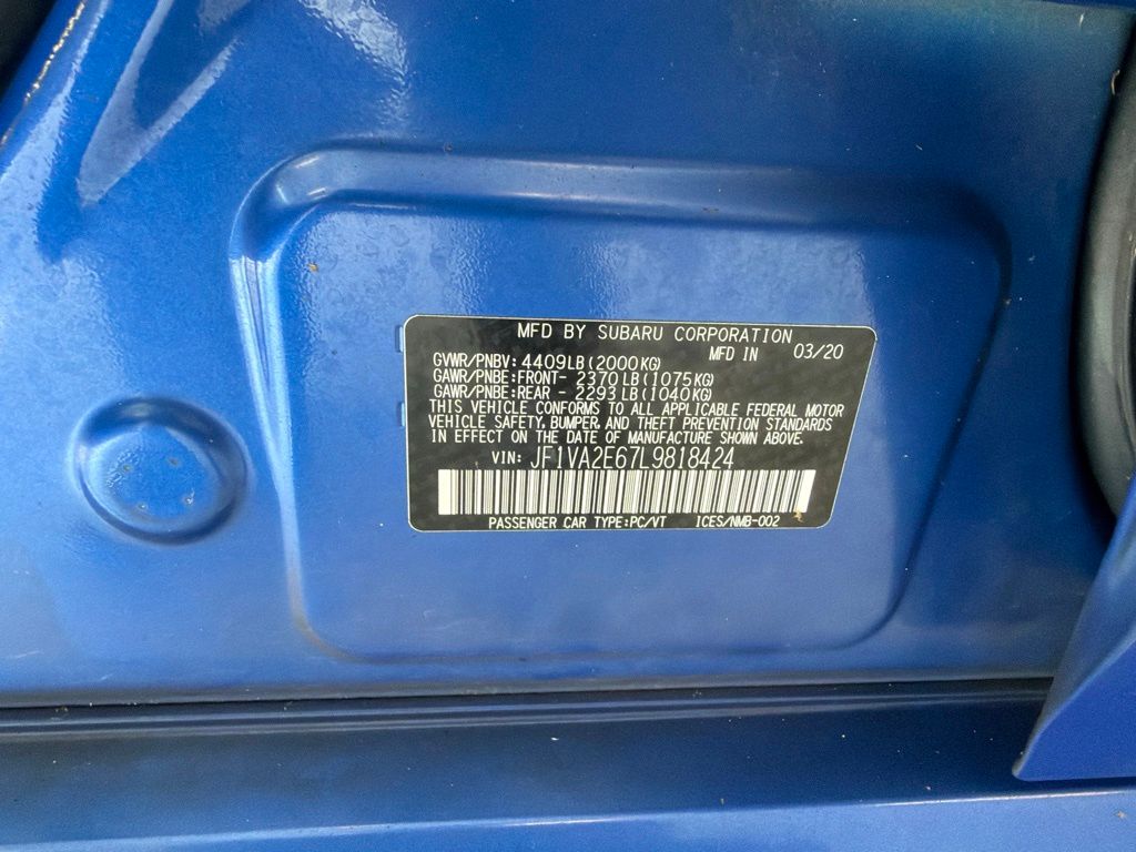 Used 2020 WR Blue Pearl Subaru STi image 10