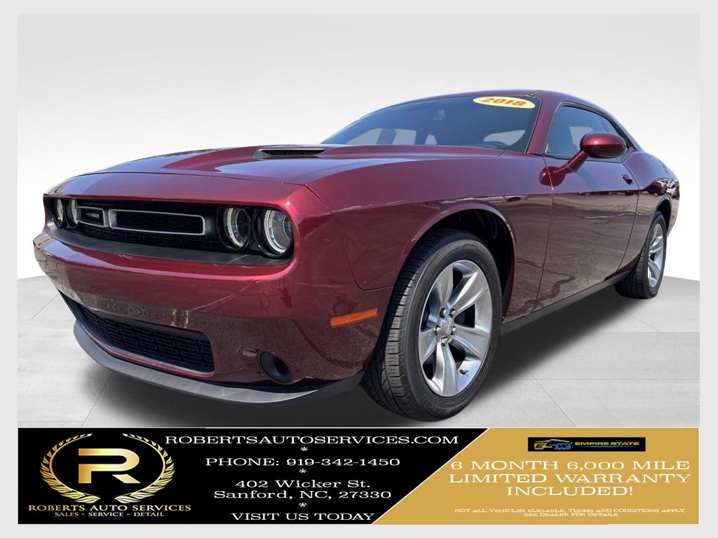 Octane Red Pearlcoat 2018 Dodge Challenger Coupe Rear-Wheel Drive 8-Speed Automatic