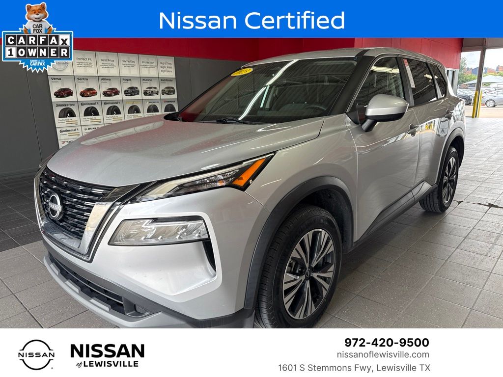Brilliant Silver Metallic 2023 Nissan Rogue SUV / Crossover Front-Wheel Drive Continuously Variable Transmission