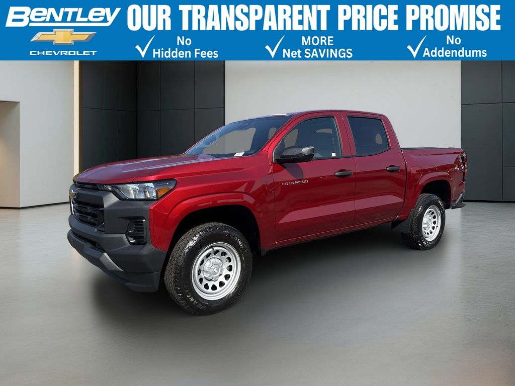 Radiant Red Tintcoat 2026 Chevrolet Colorado Work Truck Crew Cab RWD Pickup Truck 4X2 8-Speed Automatic