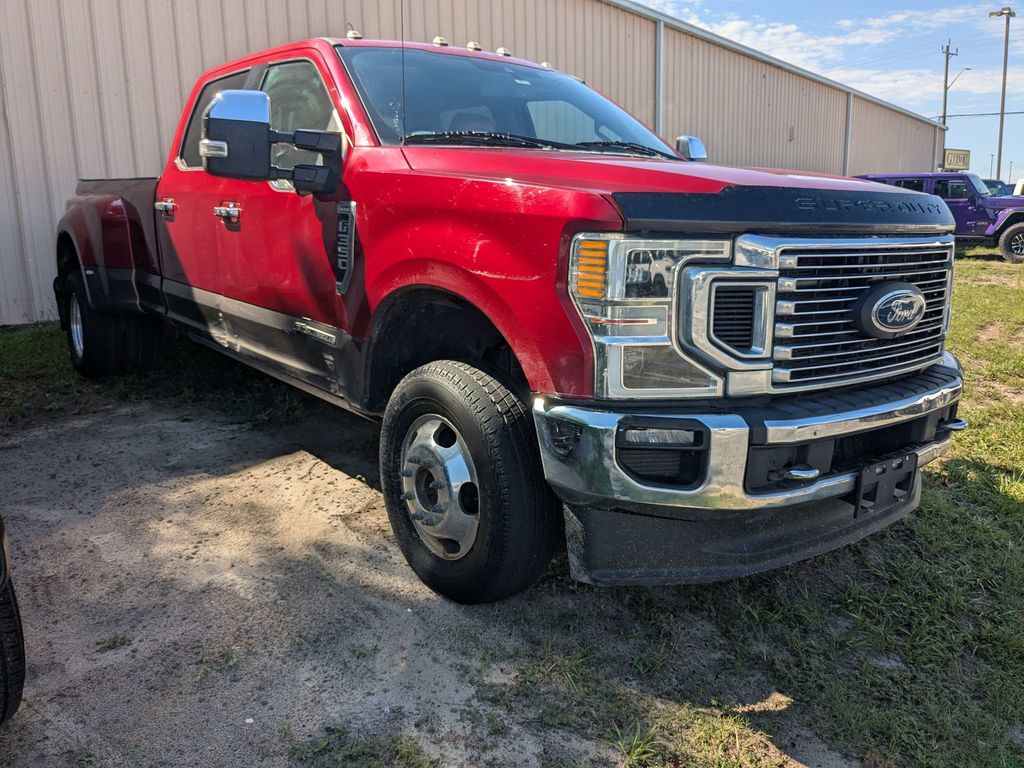 Brown 2021 Ford F-350 Super Duty Pickup Truck Four-Wheel Drive Automatic