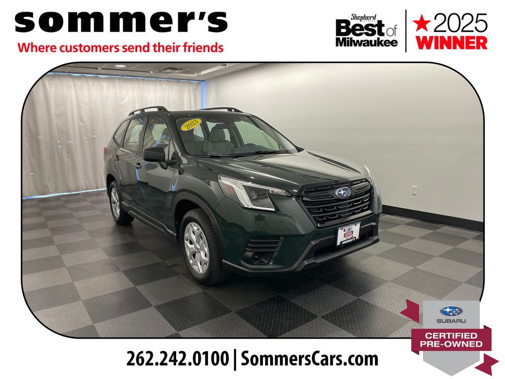 Cascade Green Silica 2023 Subaru Forester SUV / Crossover All-Wheel Drive Continuously Variable Transmission