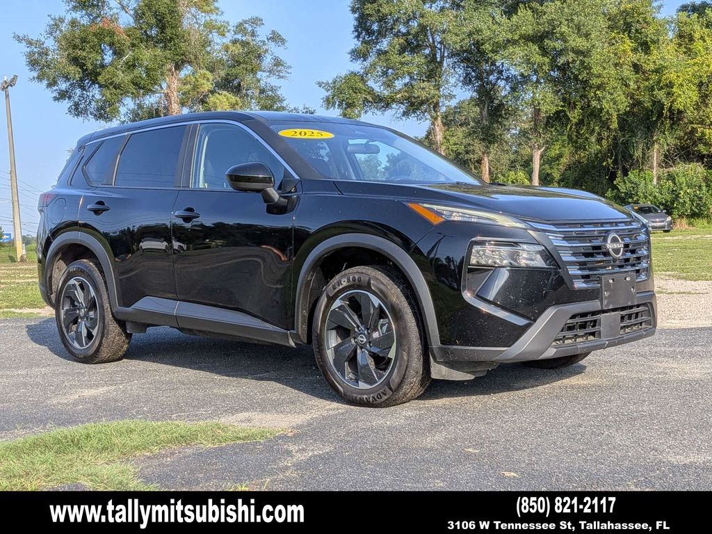 Super Black 2025 Nissan Rogue SUV / Crossover Front-Wheel Drive Continuously Variable Transmission