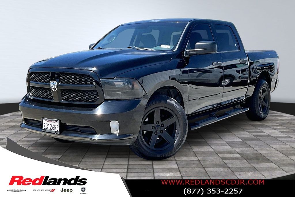 Black Clearcoat 2015 RAM 1500 Express Crew Cab 4WD Pickup Truck Four-Wheel Drive 8-Speed Automatic