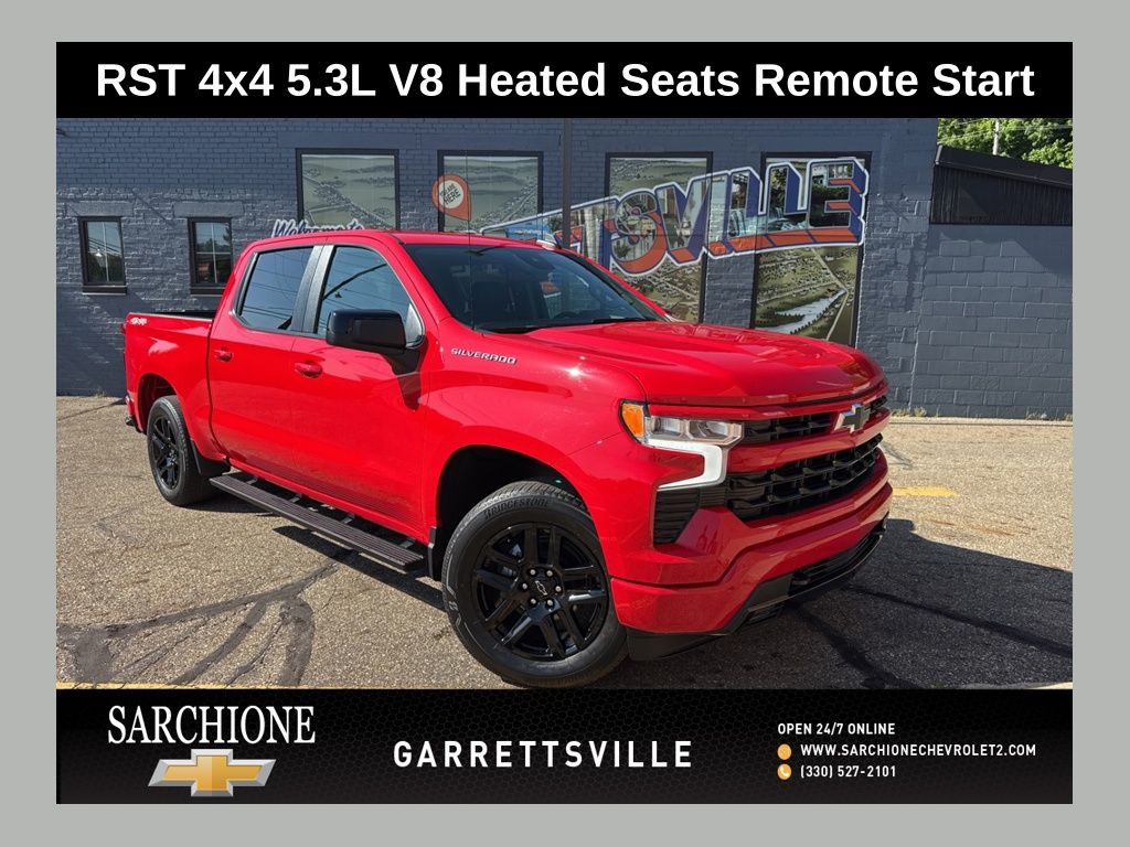 Red Hot 2023 Chevrolet Silverado 1500 Pickup Truck Four-Wheel Drive Automatic