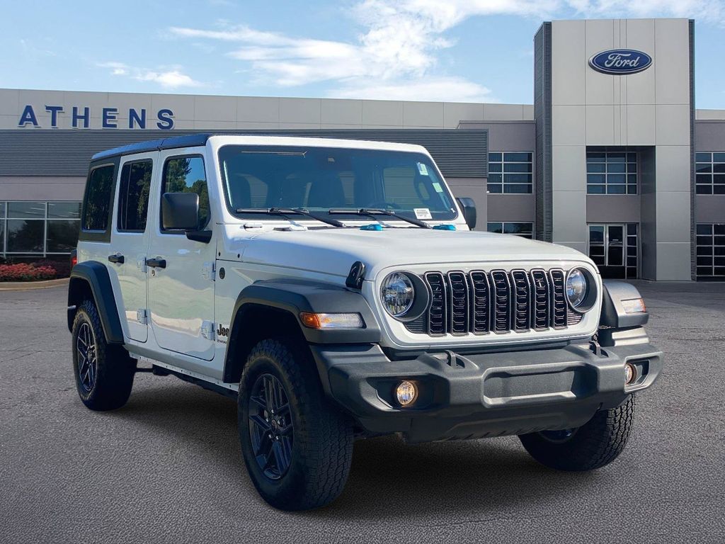 Bright White Clearcoat 2025 Jeep Wrangler SUV / Crossover Four-Wheel Drive 8-Speed Automatic