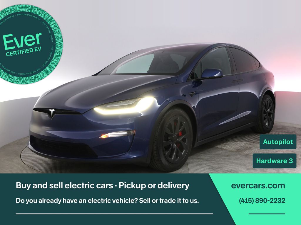Blue 2023 Tesla Model X Plaid AWD SUV / Crossover All-Wheel Drive 1-Speed Automatic
