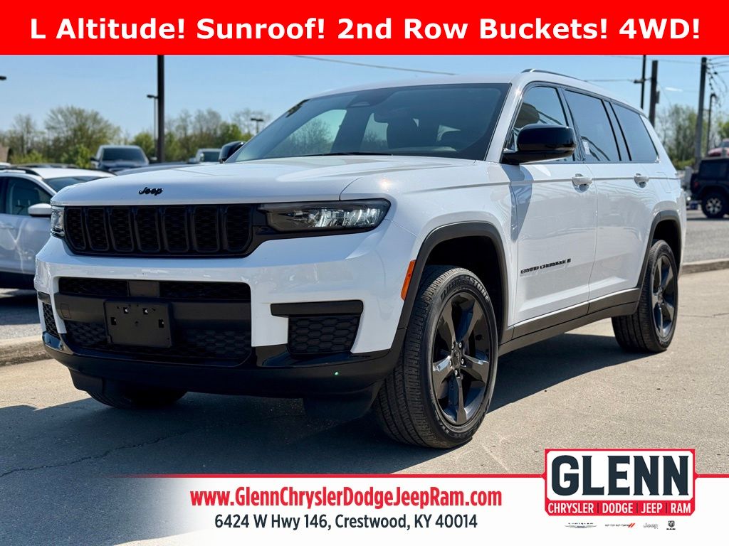 Bright White Clearcoat 2023 Jeep Grand Cherokee L Altitude 4WD SUV / Crossover Four-Wheel Drive 8-Speed Automatic