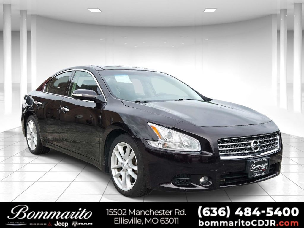 Black Metallic 2011 Nissan Maxima SV Sedan Front-Wheel Drive Continuously Variable Transmission