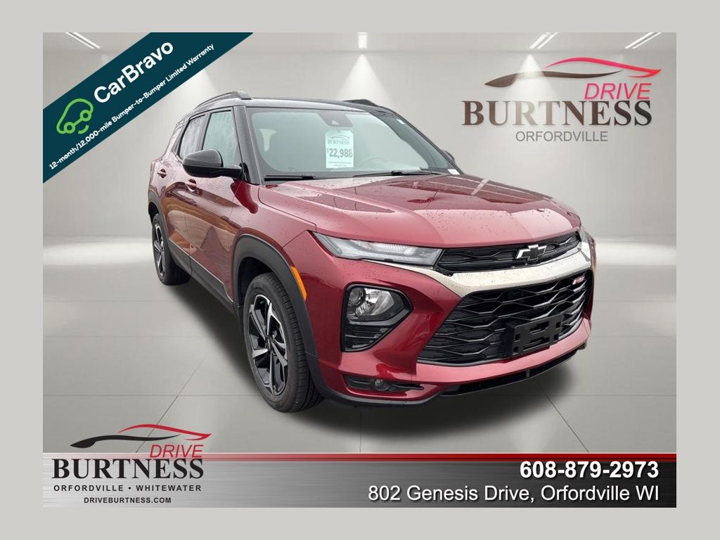 Red (Crimson Metallic) 2023 Chevrolet Trailblazer RS FWD SUV / Crossover Front-Wheel Drive Continuously Variable Transmission