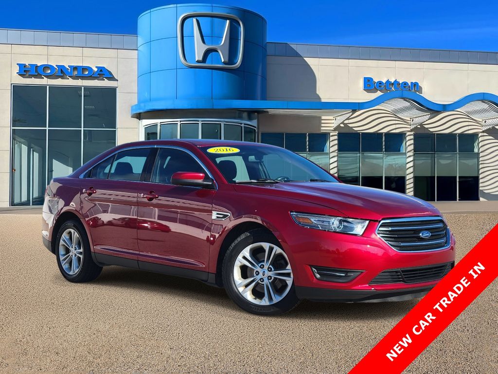 Ruby Red 2016 Ford Taurus SEL Sedan Front-Wheel Drive 6-Speed Automatic