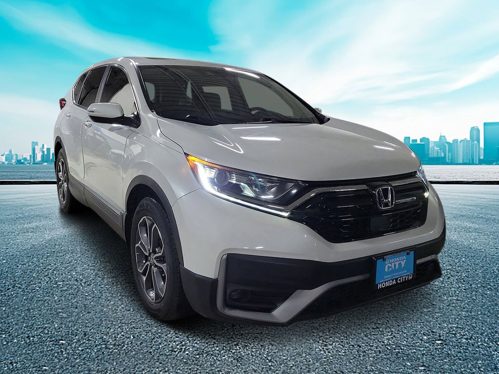 Platinum White Pearl 2021 Honda CR-V EX FWD SUV / Crossover Front-Wheel Drive Continuously Variable Transmission