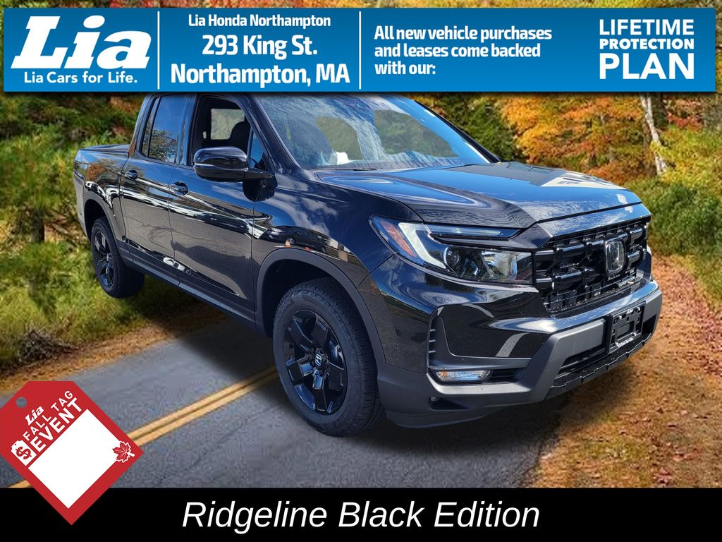 Black 2026 Honda Ridgeline Pickup Truck All-Wheel Drive 9-Speed Automatic