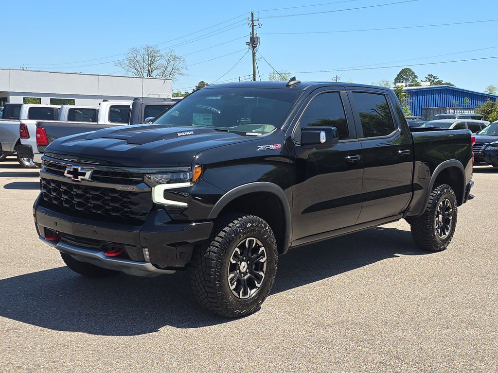 Black 2025 Chevrolet Silverado 1500 ZR2 Crew Cab 4WD Pickup Truck Four-Wheel Drive Automatic