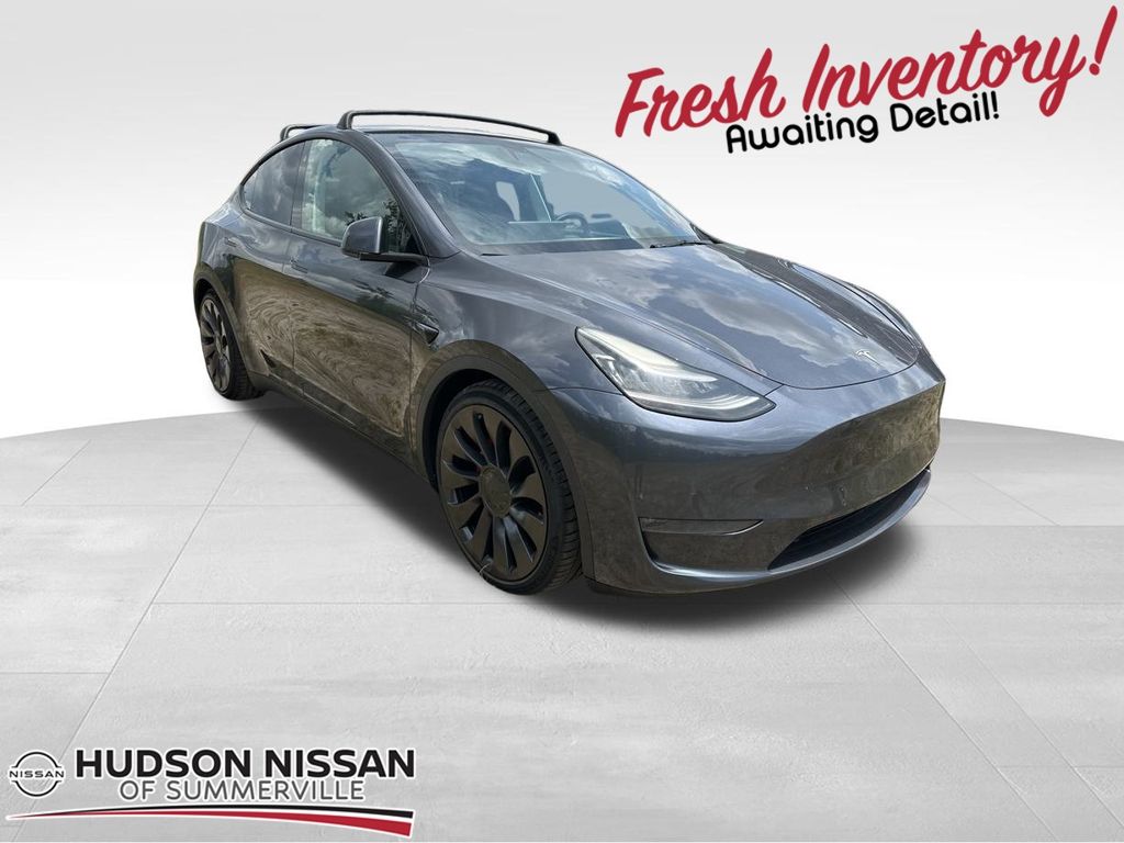 2021 Midnight Silver Metallic Tesla Model Y Performance SUV
