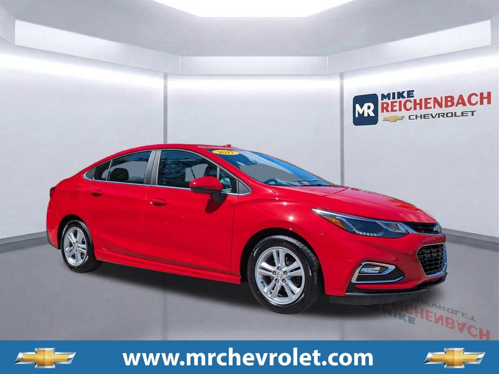 Red Hot 2017 Chevrolet Cruze LT Sedan FWD Sedan Front-Wheel Drive 6-Speed Automatic