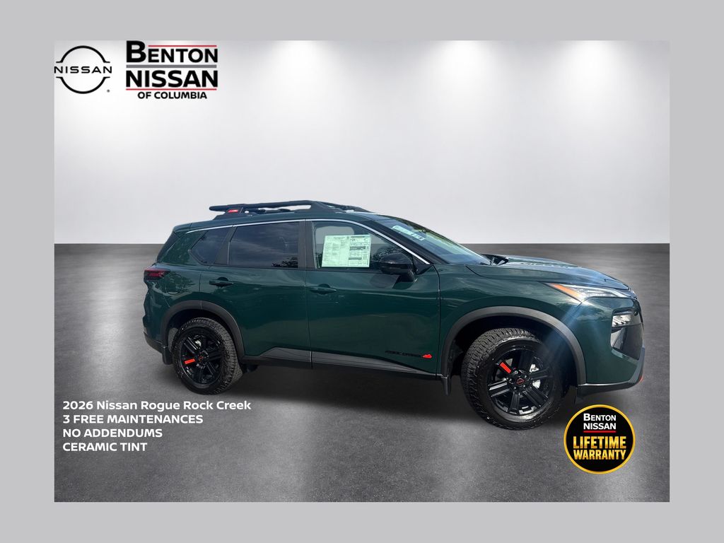 Black (Obsidian Green) 2026 Nissan Rogue SUV / Crossover All-Wheel Drive Continuously Variable Transmission