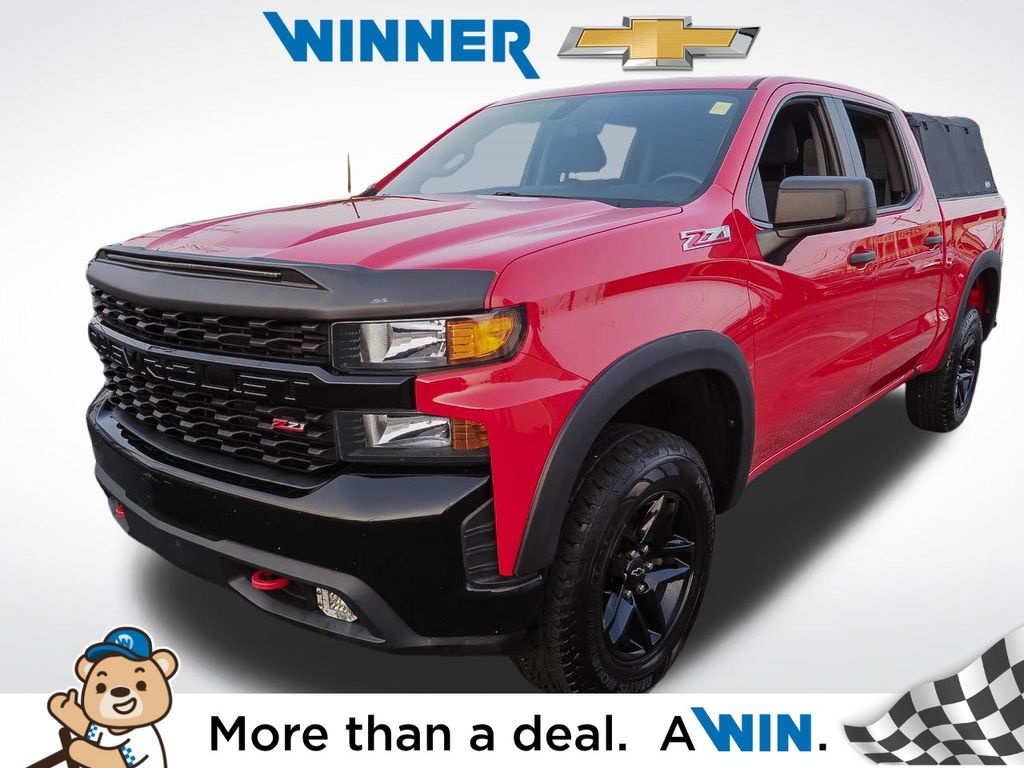 Red Hot 2019 Chevrolet Silverado 1500 Pickup Truck Four-Wheel Drive 6-Speed Automatic Overdrive