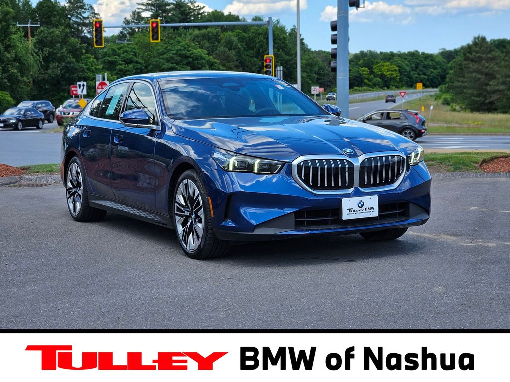 Phytonic Blue Metallic 2024 BMW 5 Series Sedan All-Wheel Drive 8-Speed Automatic