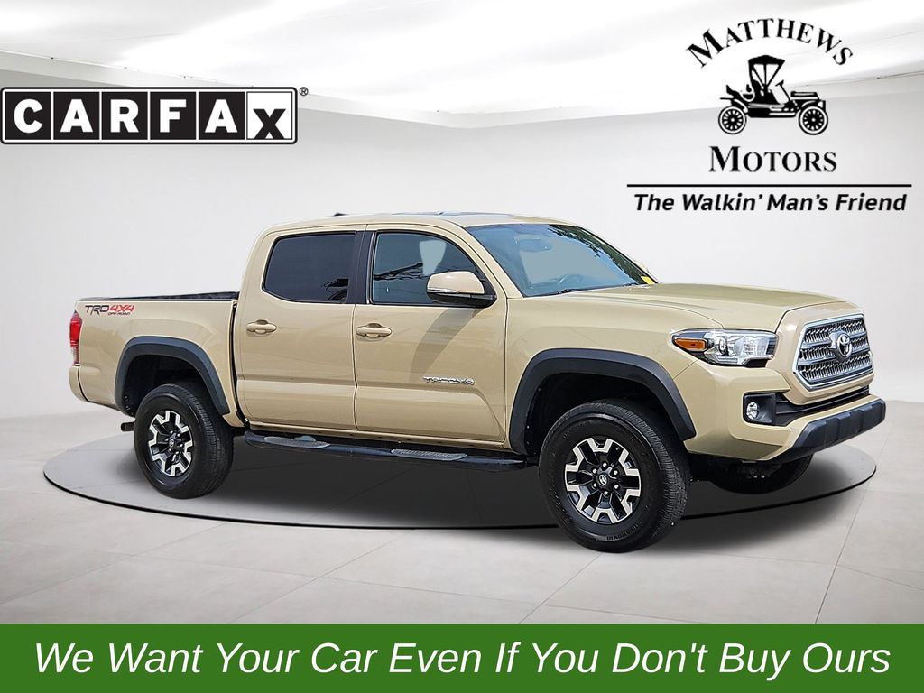 Quicksand 2016 Toyota Tacoma Double Cab V6 TRD Off Road 4WD Pickup Truck Four-Wheel Drive 6-Speed Automatic