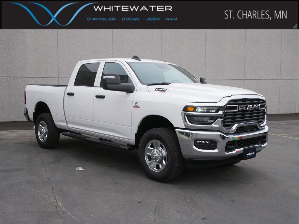 Bright White Clearcoat 2026 RAM 2500 Tradesman Crew Cab 4WD Pickup Truck Four-Wheel Drive 8-Speed Automatic