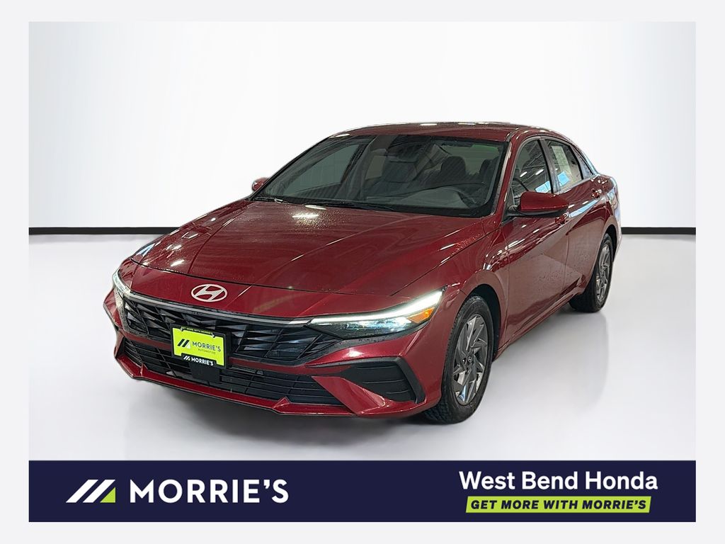 Ultimate Red 2024 Hyundai Elantra Sedan Front-Wheel Drive Continuously Variable Transmission