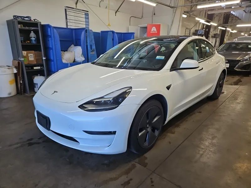 Pearl White Multi-Coat 2022 Tesla Model 3 Sedan All-Wheel Drive 1-Speed Automatic