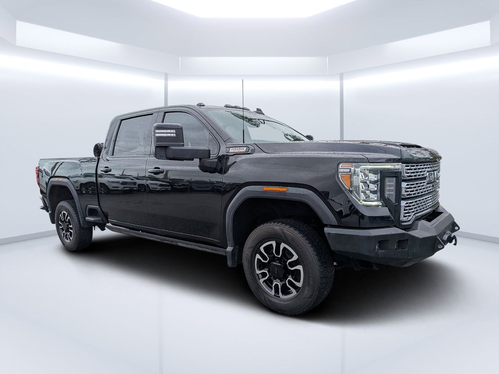 Black (Ebony Twilight Metallic) 2023 GMC Sierra 2500HD Denali Crew Cab 4WD Pickup Truck Four-Wheel Drive Automatic