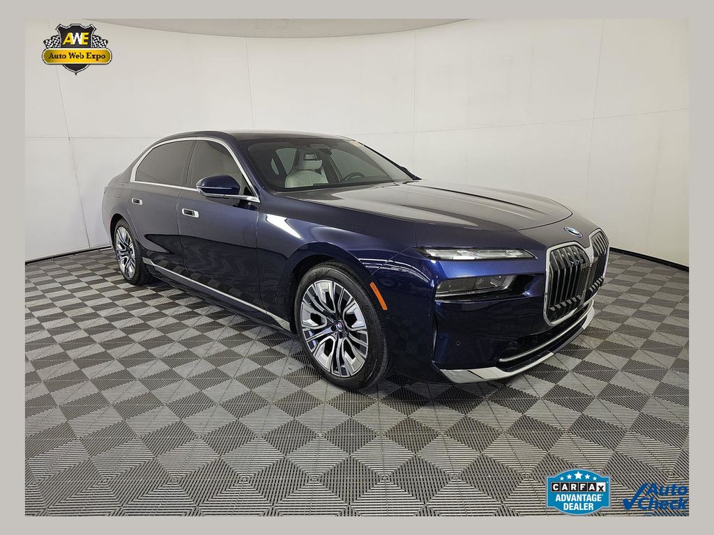 Tanzanite Blue II Metallic 2024 BMW i7 Sedan All-Wheel Drive Automatic