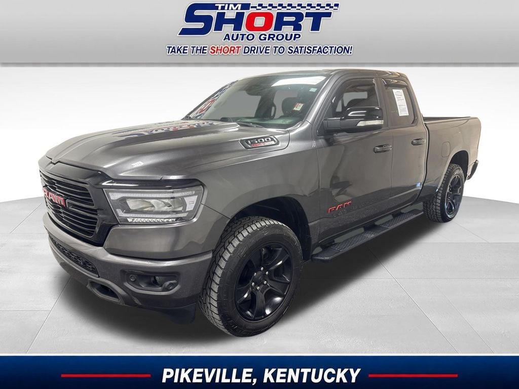 Gray (Granite Crystal Metallic Clearcoat) 2021 RAM 1500 Big Horn Quad Cab 4WD Pickup Truck Four-Wheel Drive 8-Speed Automatic