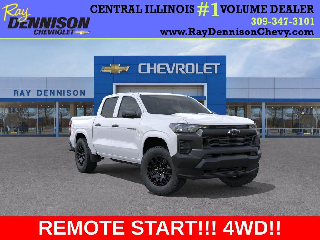 Summit White 2026 Chevrolet Colorado Pickup Truck Four-Wheel Drive 8-Speed Automatic