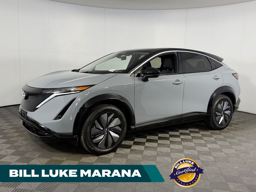 Boulder Gray Pearl/Black Diamond Pearl 2023 Nissan Ariya SUV / Crossover Front-Wheel Drive Continuously Variable Transmission