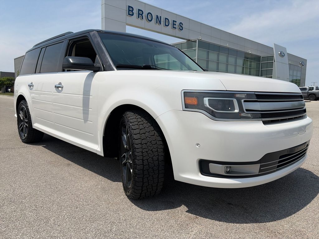 White Platinum Clearcoat Metallic 2015 Ford Flex Limited SUV / Crossover Front-Wheel Drive 6-Speed Automatic