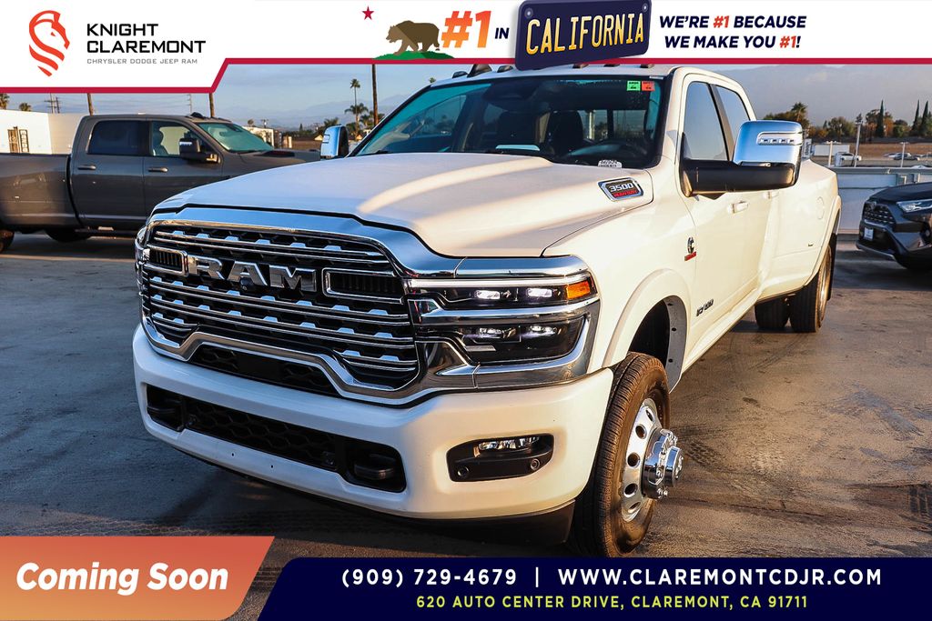 Bright White Clearcoat 2025 RAM 3500 Pickup Truck Four-Wheel Drive 8-Speed Automatic