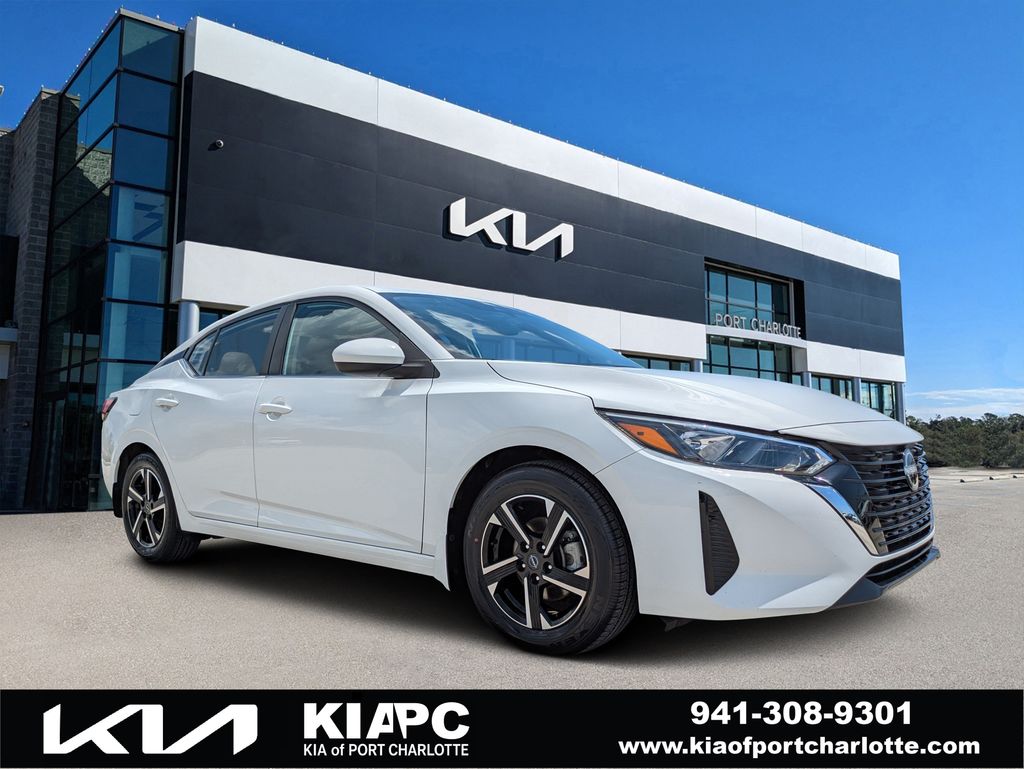 White (Fresh Powder) 2024 Nissan Sentra Sedan Front-Wheel Drive Continuously Variable Transmission