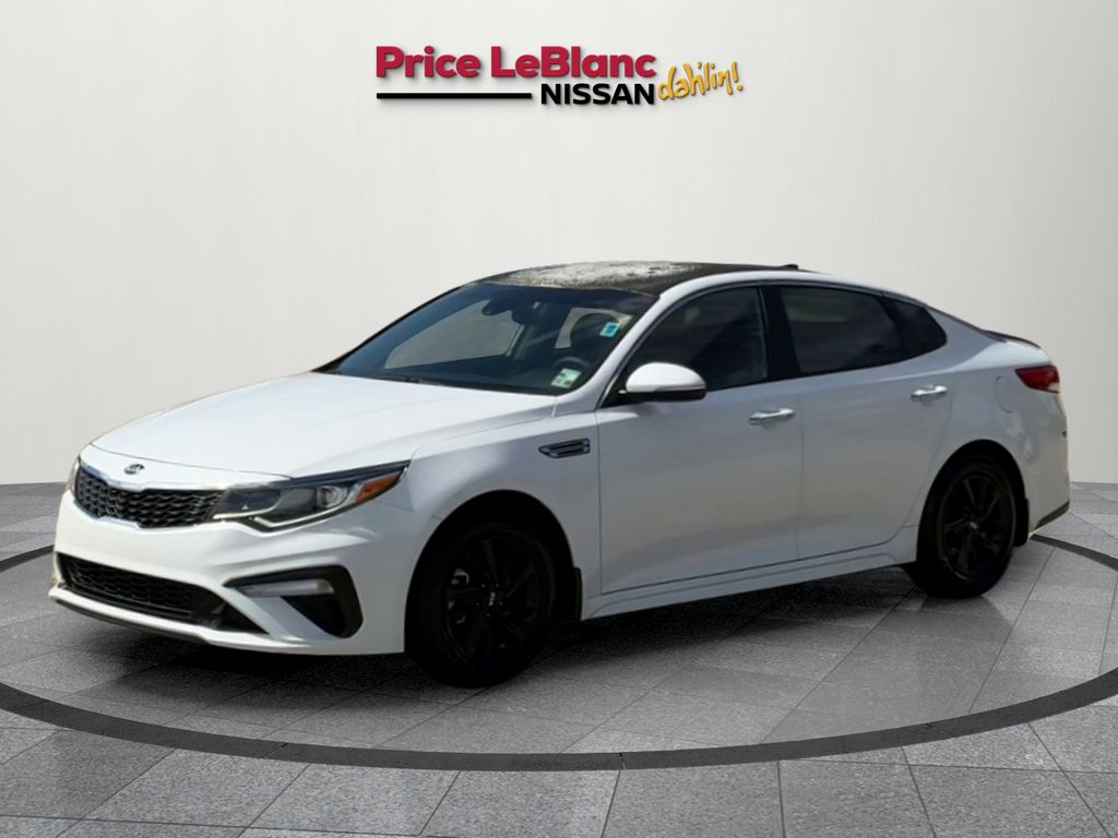 2020 Kia Optima LX White at Joe Myers Mazda Kia
