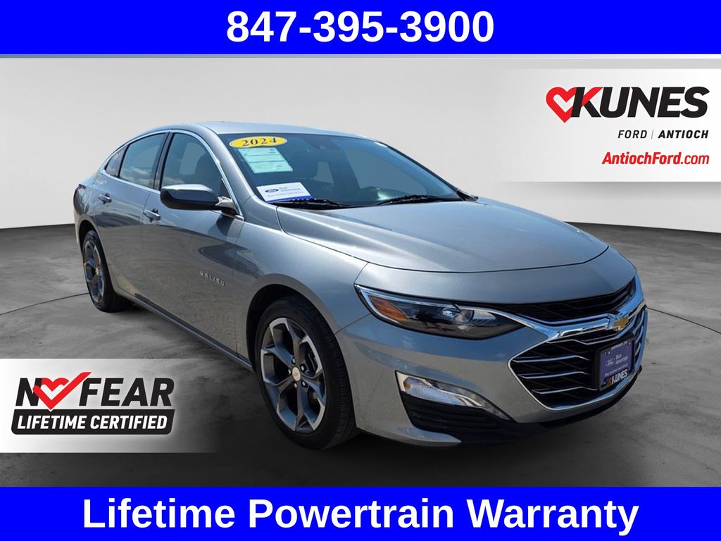 Sterling Gray Metallic 2024 Chevrolet Malibu Sedan Front-Wheel Drive Continuously Variable Transmission
