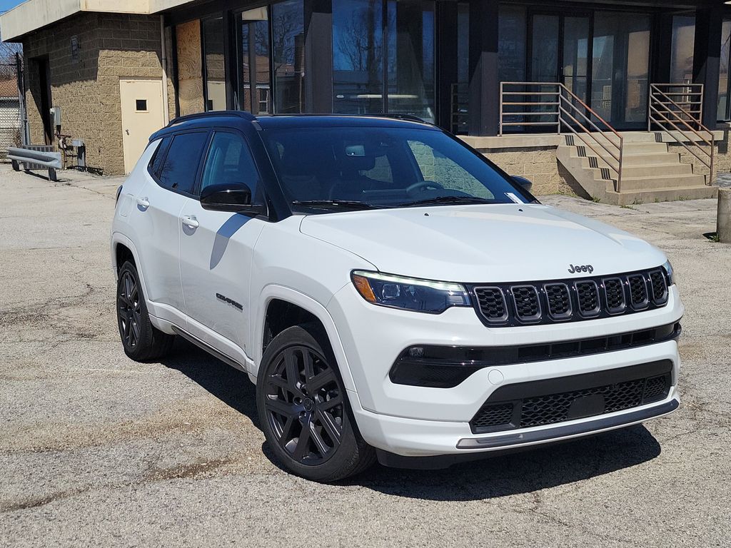 Bright White Clearcoat 2025 Jeep Compass Limited 4WD SUV / Crossover Four-Wheel Drive 8-Speed Automatic
