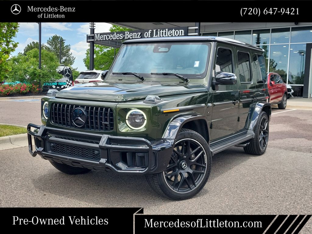 Green (MANUFAKTUR Olive Metallic) 2025 Mercedes-Benz G-Class AMG G 63 4MATIC SUV / Crossover All-Wheel Drive 9-Speed Automatic