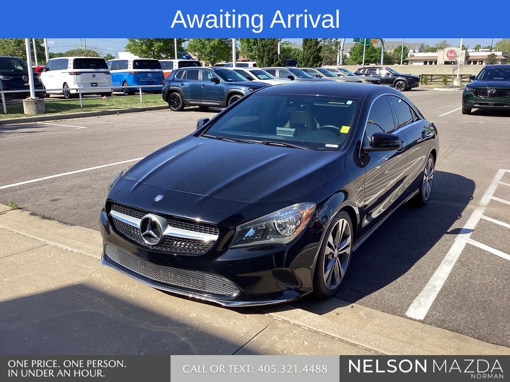 Black 2018 Mercedes-Benz CLA 250 Sedan Front-Wheel Drive 7-Speed Dual Clutch