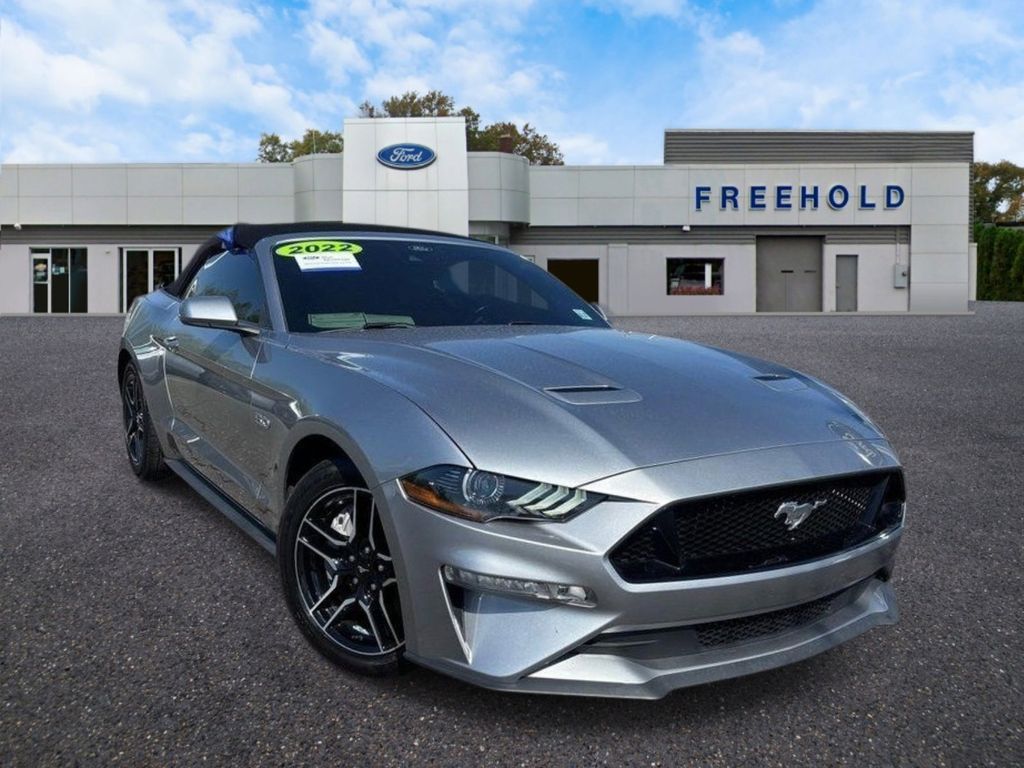 Silver Metallic 2022 Ford Mustang GT Premium Convertible RWD Convertible Rear-Wheel Drive Automatic