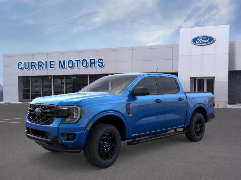 Blue Metallic 2026 Ford Ranger XLT SuperCrew 4WD Pickup Truck Four-Wheel Drive Automatic