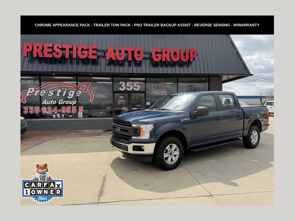 Blue Jeans Metallic 2020 Ford F-150 XL SuperCrew 4WD Pickup Truck Four-Wheel Drive Automatic