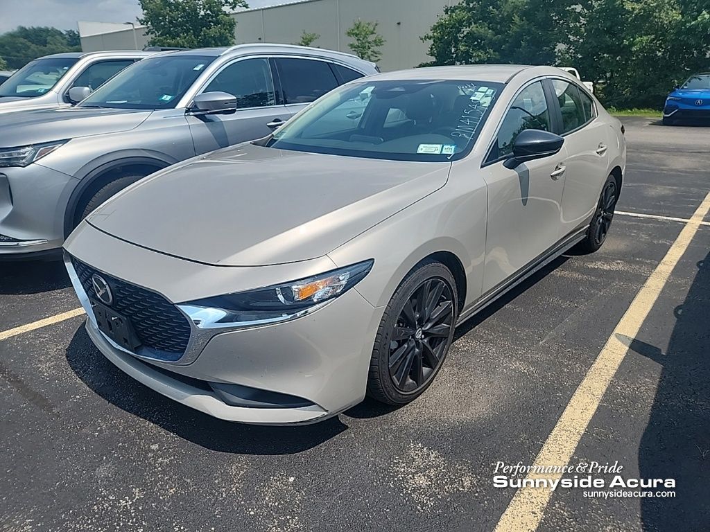 Gray (Platinum Quartz Metallic) 2024 Mazda MAZDA3 Sedan Front-Wheel Drive 6-Speed Automatic