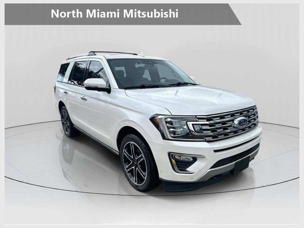 White Platinum Clearcoat Metallic 2019 Ford Expedition SUV / Crossover Four-Wheel Drive Automatic