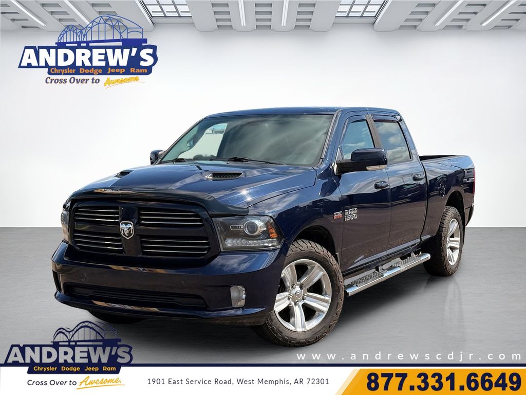 True Blue Pearlcoat 2013 RAM 1500 Pickup Truck Four-Wheel Drive 8-Speed Automatic