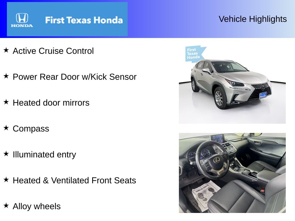Used Car 2019 Lexus Nx  For Sale Under $25,000 In Austin, Texas